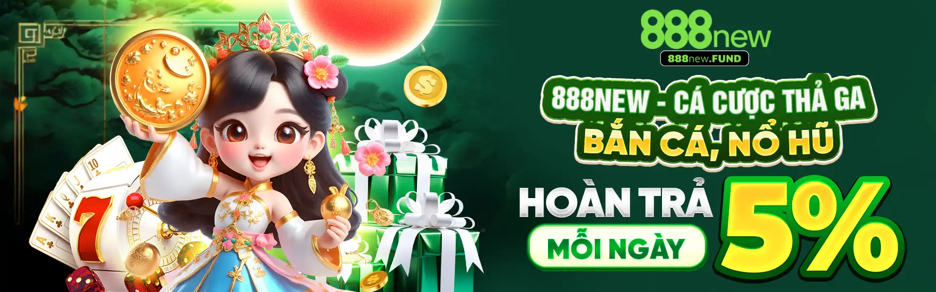 888new cá cược thả ga - hoàn trả mỗi ngày 5%