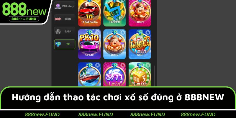 Hướng dẫn thao tác chơi xổ số đúng ở 888NEW